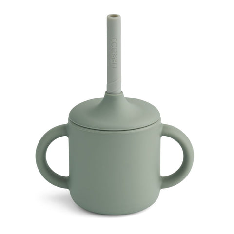 LIEWOOD CAMERON SIPPY CUP FAUNE GREEN/DOVE BLUE MIX