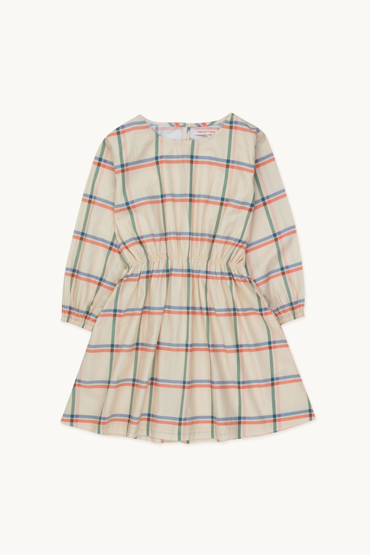 TINYCOTTONS CHECK DRESS vanilla
