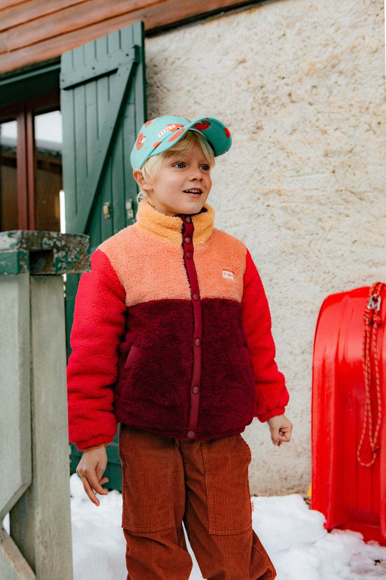 TINYCOTTONS BEARS CAP emerald