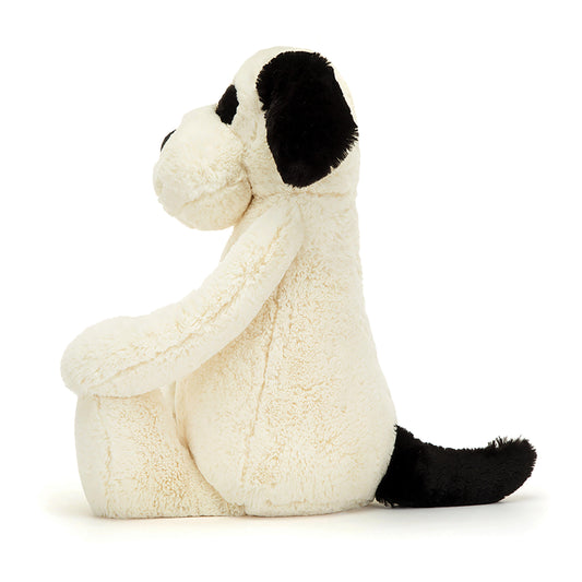 Jellycat Bashful Black & Cream Puppy Big