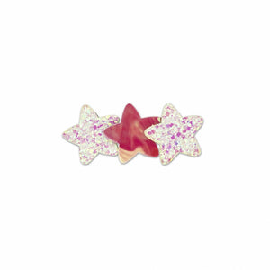 MILK X SODA GLITTER 3 STARS HAIR CLIP PINK