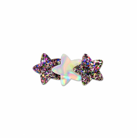 MILK X SODA GLITTER 3 STARS HAIR CLIP MULTI