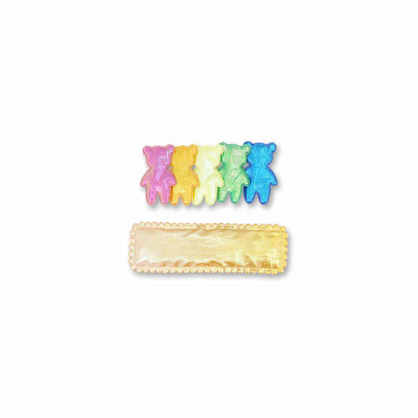 MILK X SODA RAINBOW TEDDY BEAR HAIR CLIP