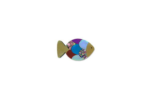 MILK X SODA COLOURFUL FISH HAIR CLIP GOLD