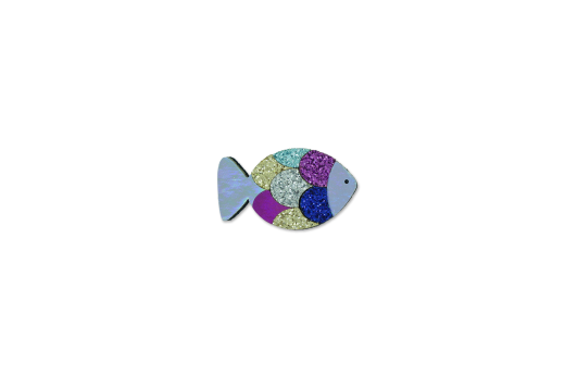 MILK X SODA COLOURFUL FISH HAIR CLIP SILVER