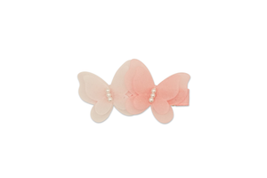 MILK X SODA ORGANZA BUTTERFLY HAIR CLIP PINK