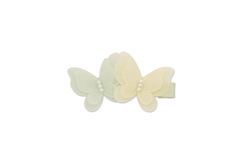 MILK X SODA ORGANZA BUTTERFLY HAIR CLIP YELLOW