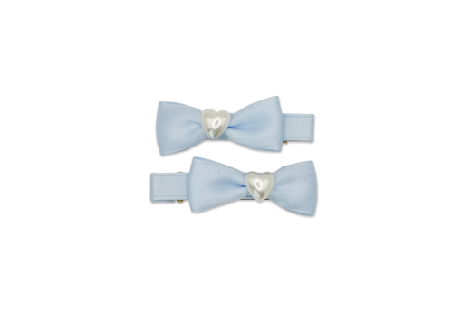 MILK X SODA SATIN BOW HAIR CLIP BLUE