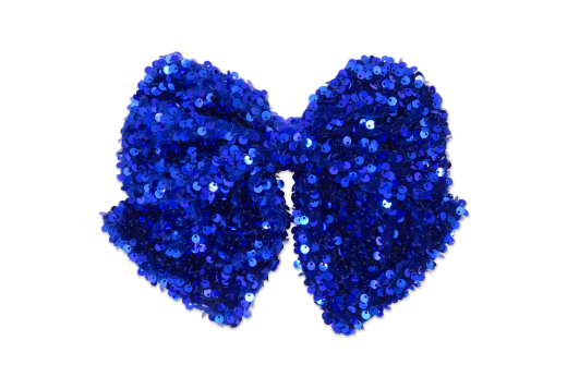 MILK X SODA BIG BOW SEQUINS HAIR CLIP BLUE