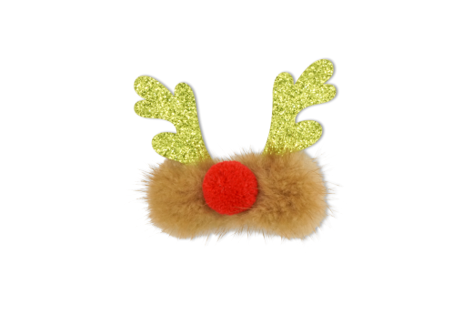 MILK X SODA FUZZY REINDEER HAIR CLIP RED