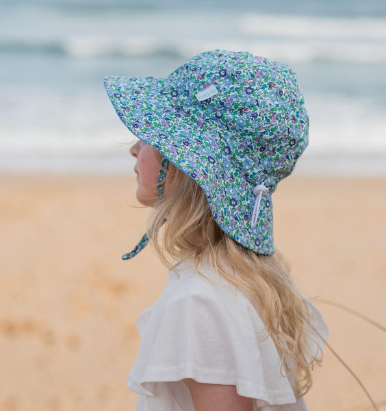 ACORN Maisie Floppy Hat Blue Floral