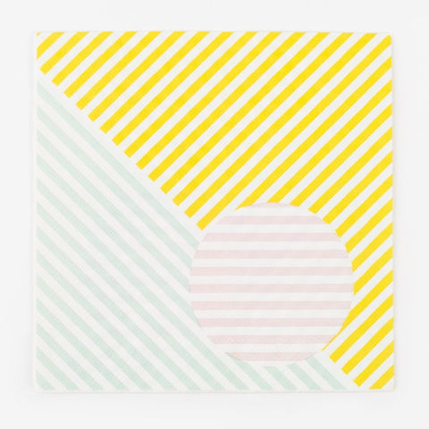 My Little Day paper napkins - pastel stripes