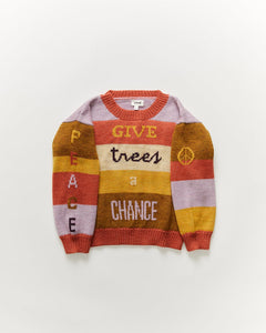 OEUF NYC Text Sweater Rose