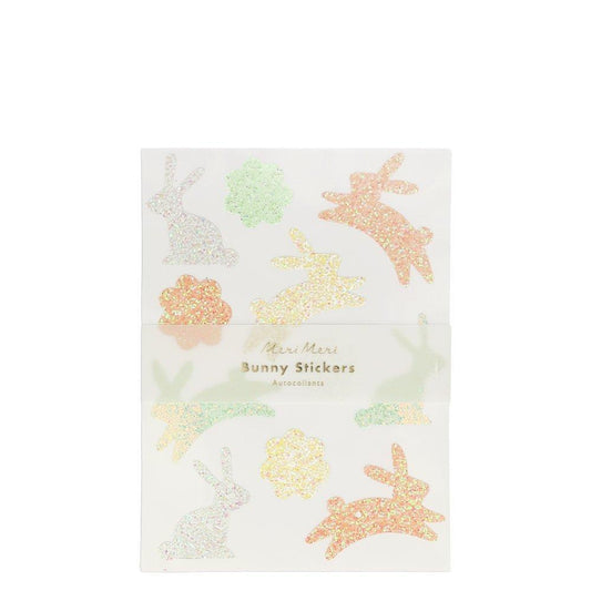 MERI MERI  Glitter Bunny Sticker Sheets