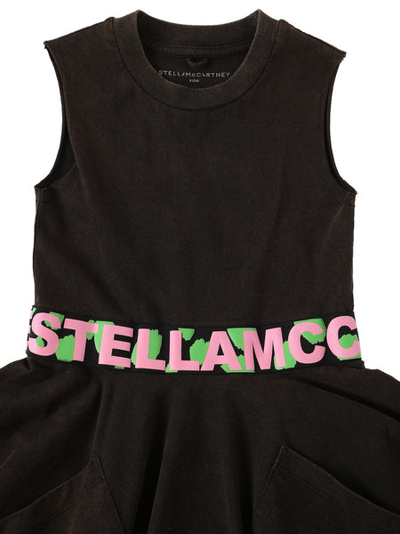 STELLA MCCARTNEY Jersey Dress with Logo Tape
