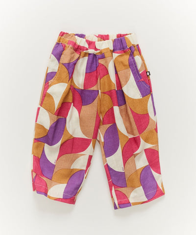 OEUF NYC Fancy Pants Fuchsia/Geometric