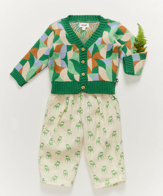 OEUF NYC Fancy Pants Gardenia/Chair