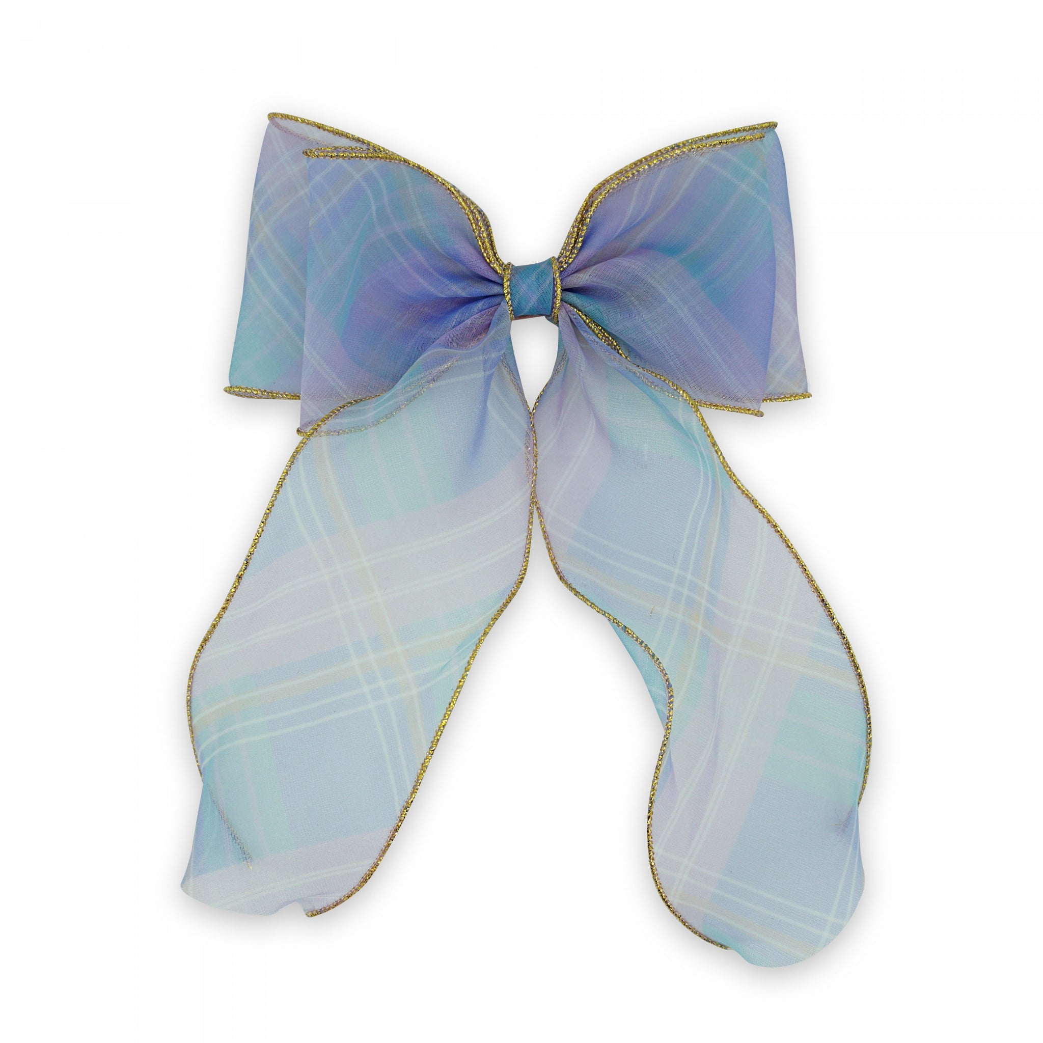 MILK X SODA MELODY CHEQ HAIR CLIP BLUE