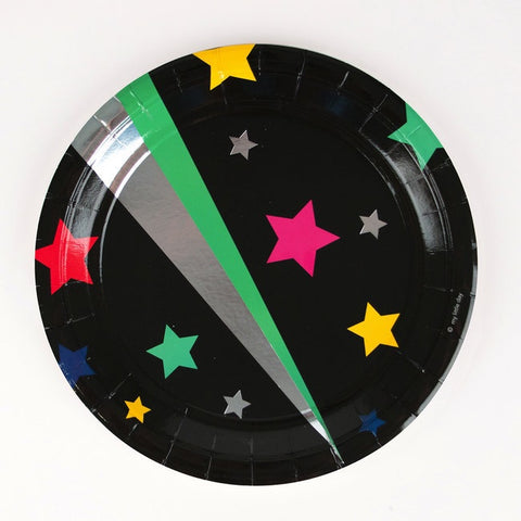 My Little Day paper plates - disco stars