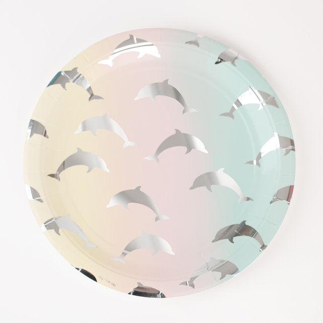 My Little Day paper plates - dolphins