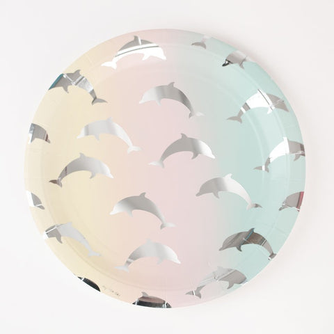My Little Day paper plates - dolphins