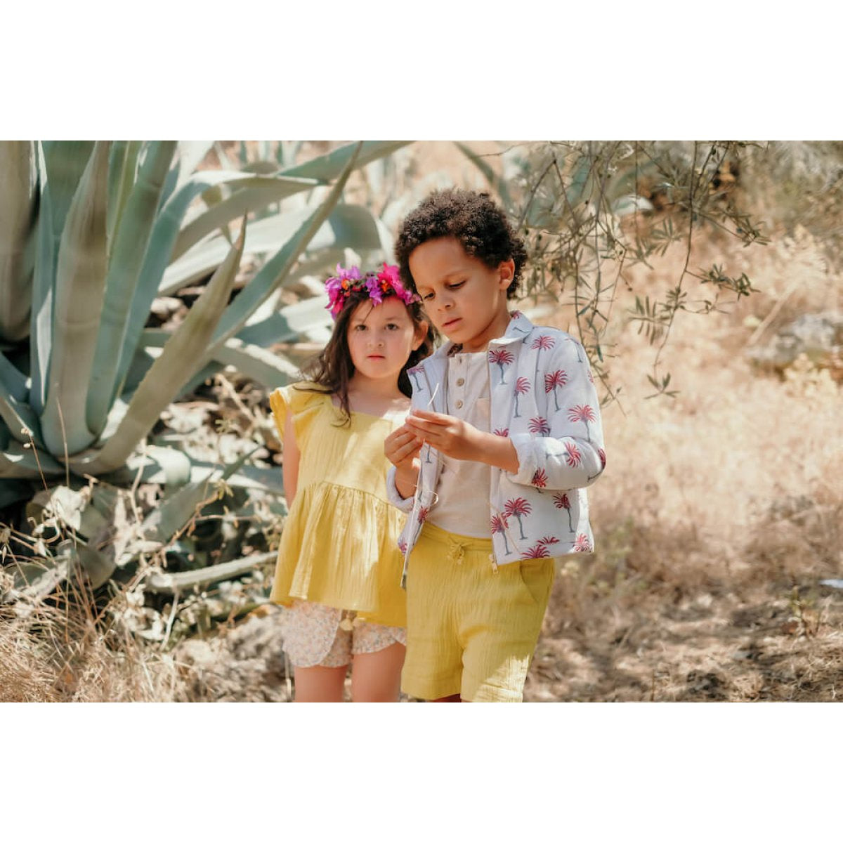 LOUISE MISHA BOYS Jacket Ariou White Tropical BABY AND KIDS