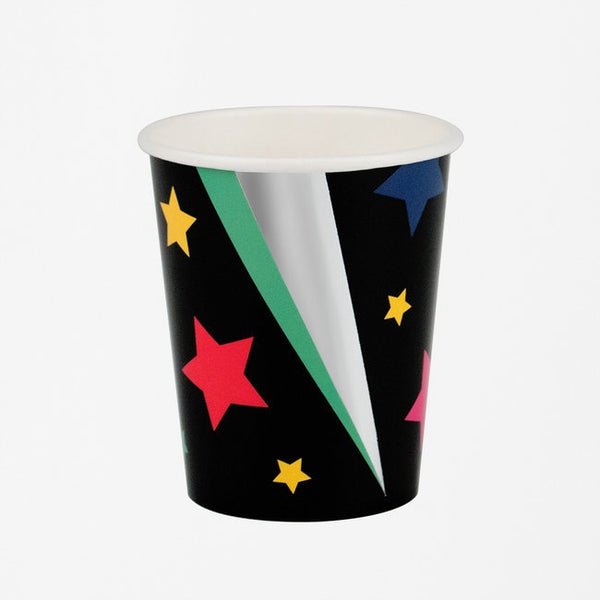 MY LITTLE DAY 8 paper cups - disco stars