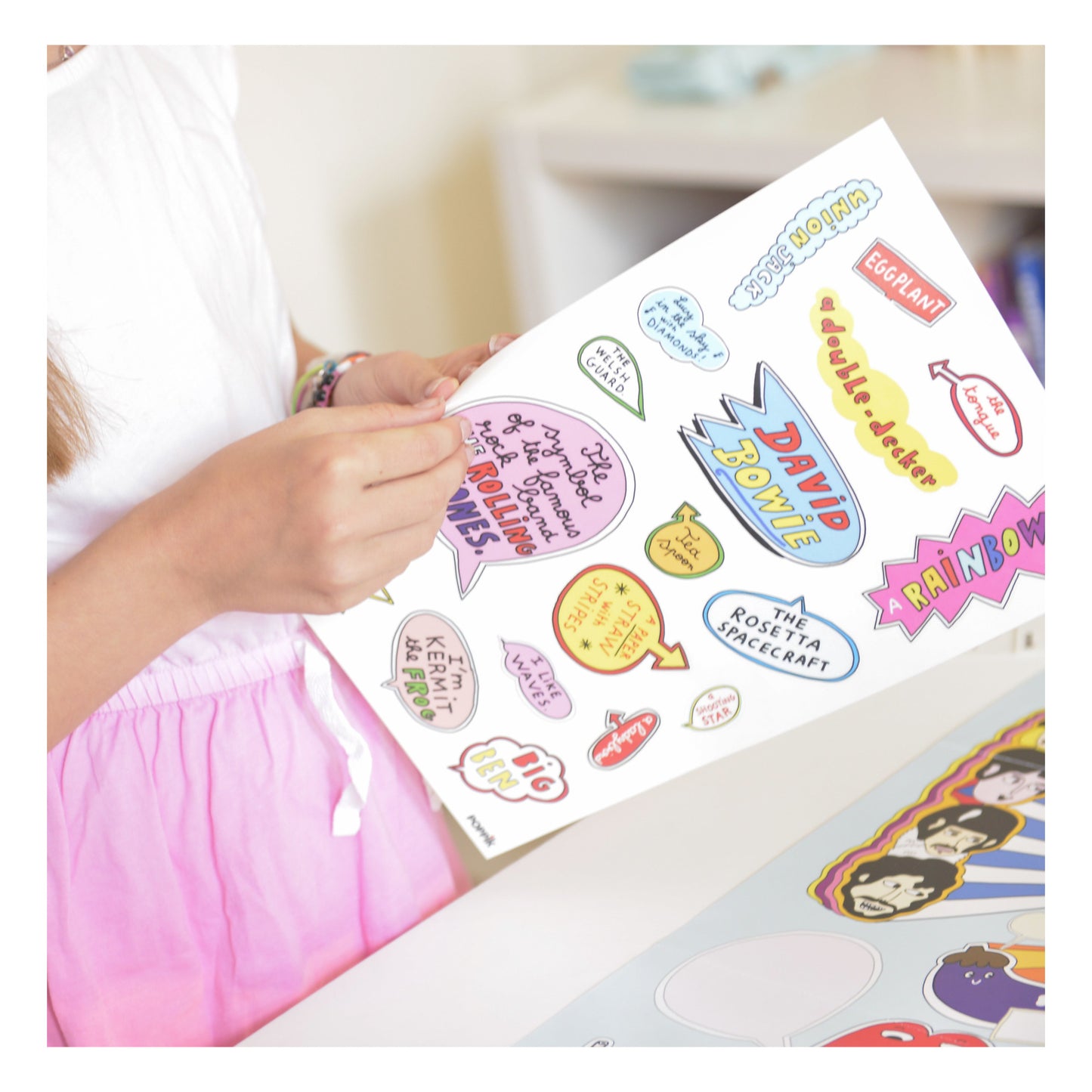 Poppik Discovery 100% English Sticker Poster