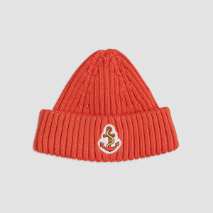 MINI RODINI ANCHOR KNIT BEANIE