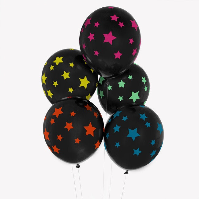 My Little Day tattooed balloons - disco stars