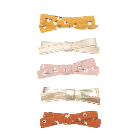 Mimi & Lula Betty Bow Clip Pack - Chestnut