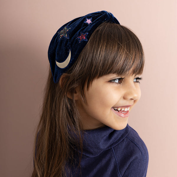 Mimi & Lula Bright Sky Alice - Hooray Embellished velvet Alice Headband