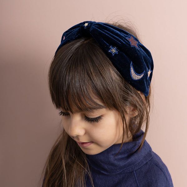 Mimi & Lula Bright Sky Alice - Hooray Embellished velvet Alice Headband