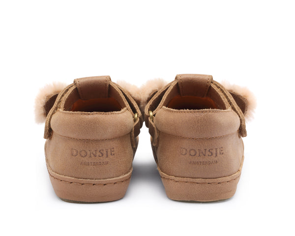 DONSJE  Xan Exclusive | Fluffy Bunny Leather Shoes