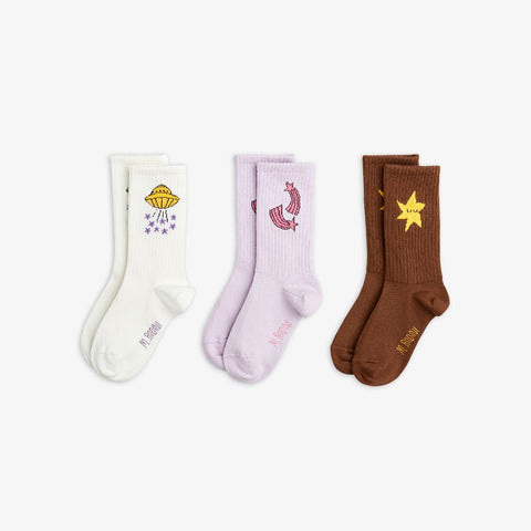 MINI RODINI Starfall socks 3-pack
