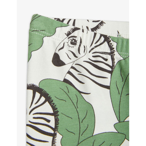 MINI RODINI ZEBRA LEGGINGS green