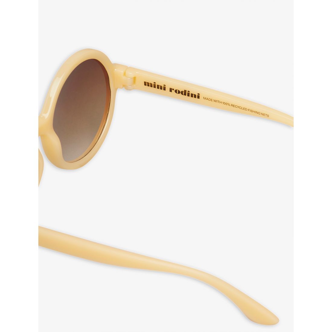 MINI RODINI ROUND SUNGLASSES BEIGE