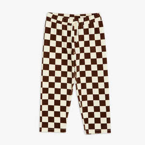 MINI RODINI CHESS CHECK TERRY TROUSERS