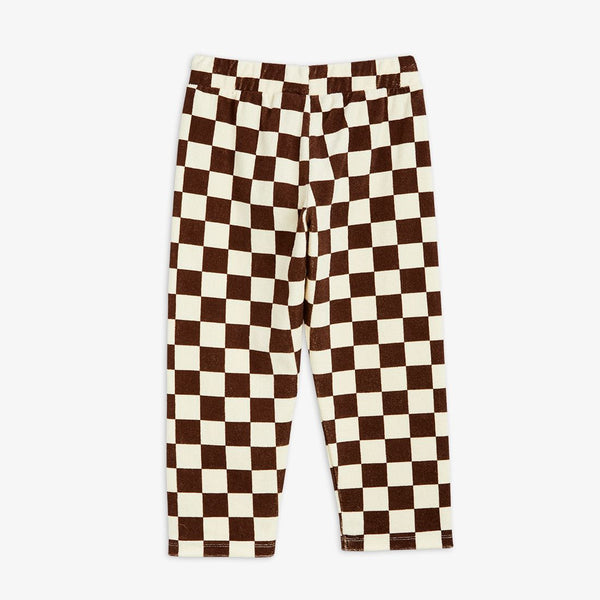 MINI RODINI CHESS CHECK TERRY TROUSERS