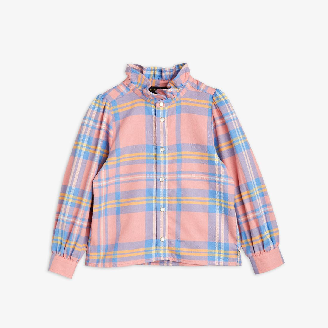 MINI RODINI CHECK WOVEN FLANNEL BLOUSE