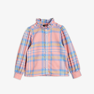 MINI RODINI CHECK WOVEN FLANNEL BLOUSE