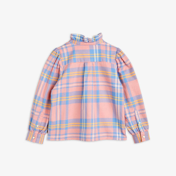 MINI RODINI CHECK WOVEN FLANNEL BLOUSE