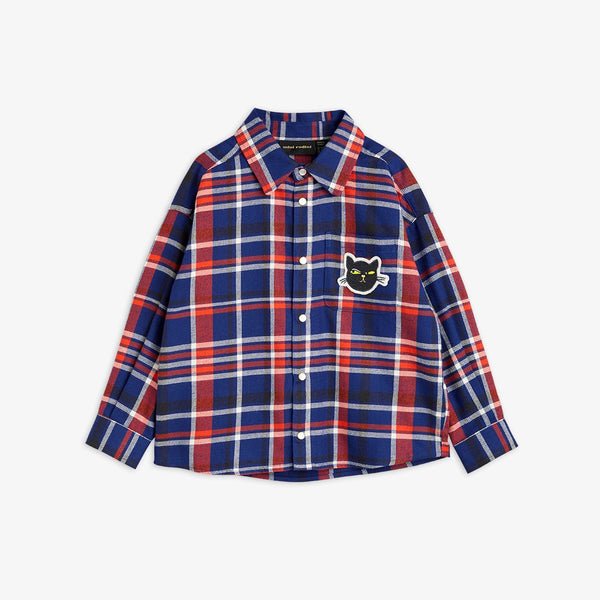 MINI RODINI CHECK WOVEN FLANNEL SHIRT