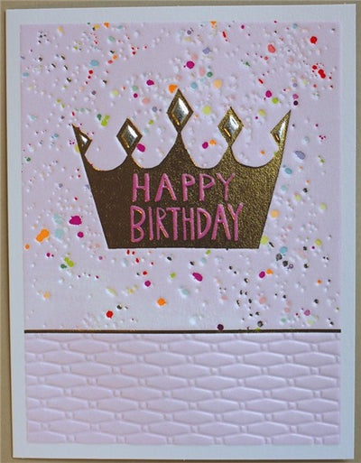 PAPER SALAD HAPPY BIRTHDAY CROWN CARD