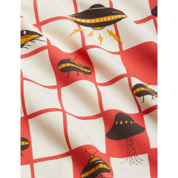 Mini Rodini UFO LEGGINGS red