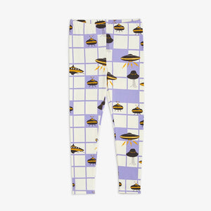 Mini Rodini UFO LEGGINGS purple