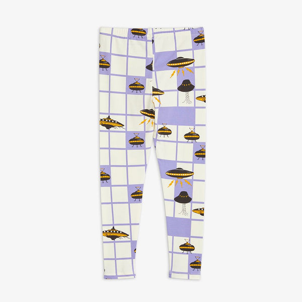 Mini Rodini UFO LEGGINGS purple