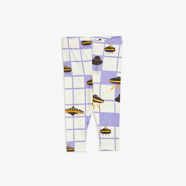 Mini Rodini UFO LEGGINGS purple