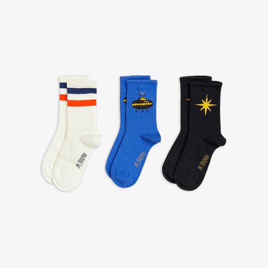 MINI RODINI 3-PACK UFO SOCKS