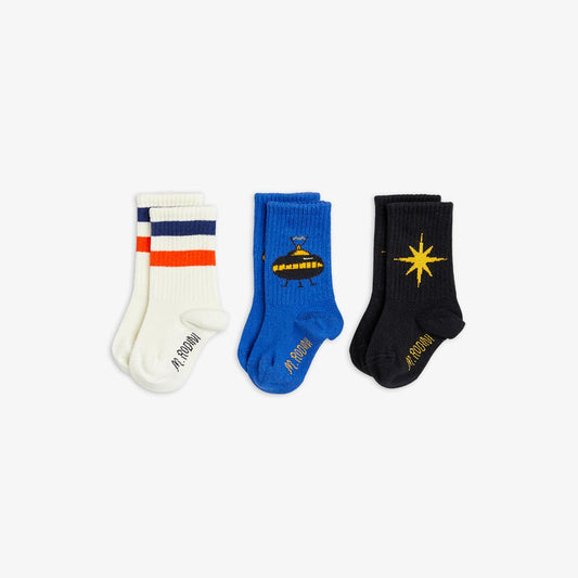 MINI RODINI 3-PACK UFO SOCKS